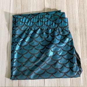Shiny Blue Mermaid Leggings
